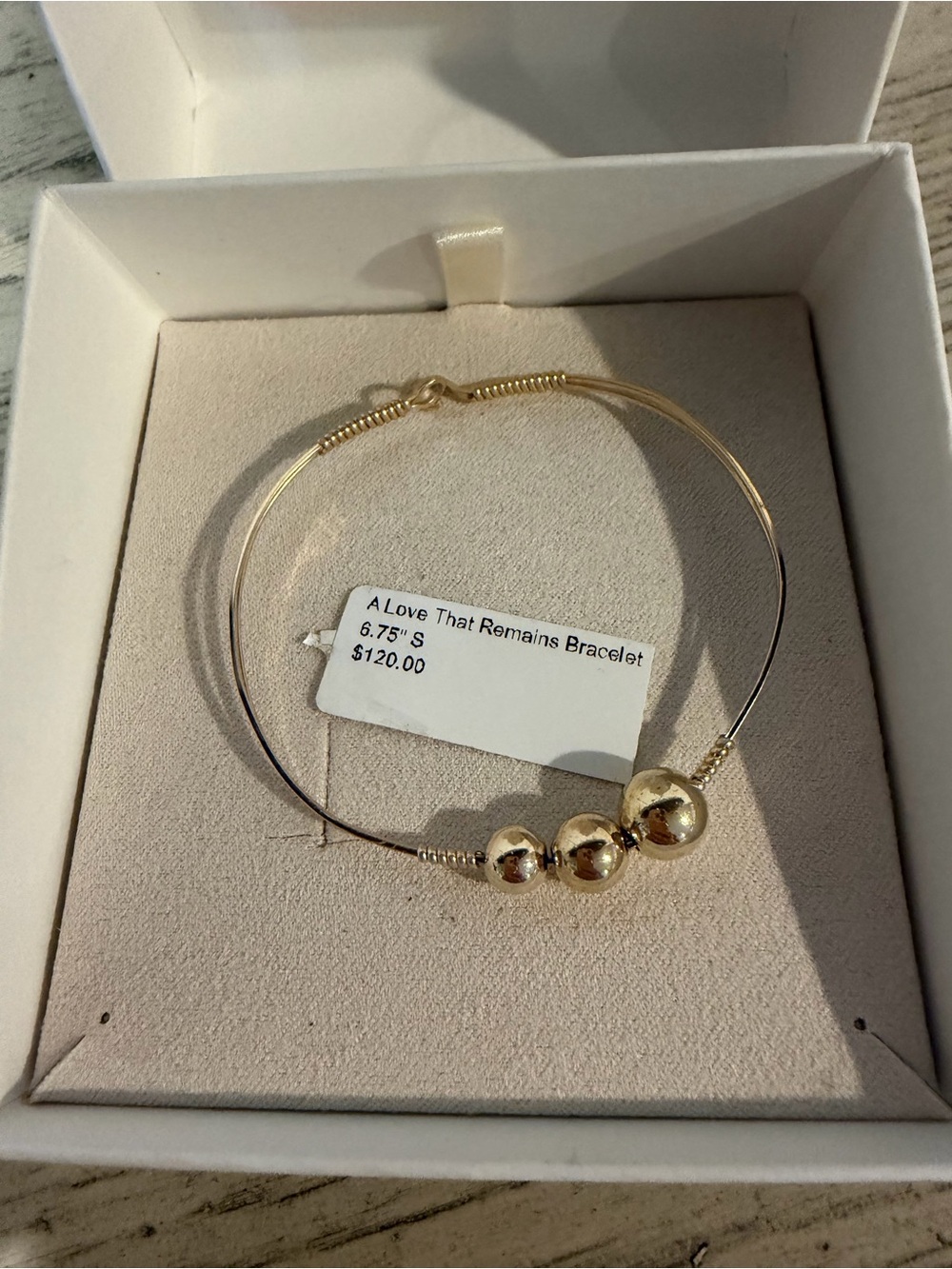 A Love That Remains Gold Bead Bracelet